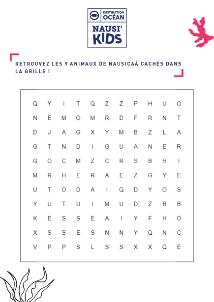 Mots mêlés de Nausicaá